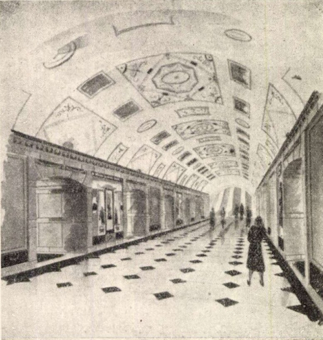 Budapest, M2 metró, Keleti pályaudvar, Magyar Építőművészet, látványterv