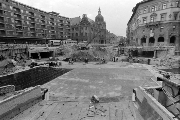 Budapest, M3 metró, építés, bélyegkép