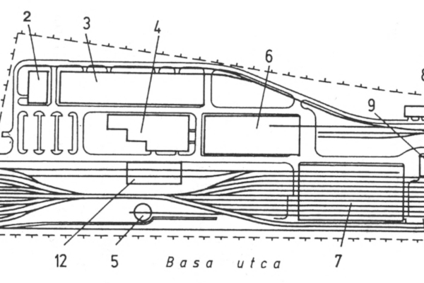 Budapest, M3 metró, Kőér utca, járműtelep, bélyegkép