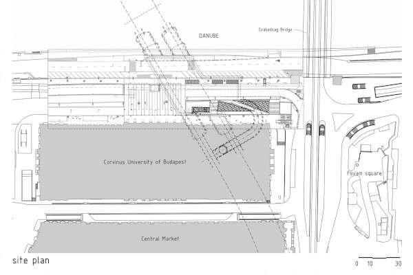 Budapest, M4 metró, Fővám tér, helyszínrajz, bélyegkép