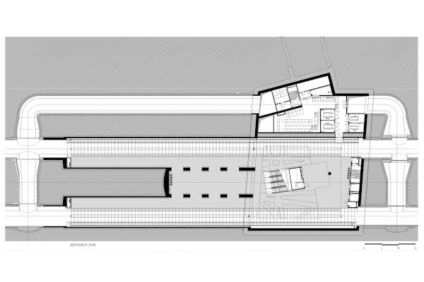 Budapest, M4 metró, Szent Gellért tér, alaprajz, bélyegkép