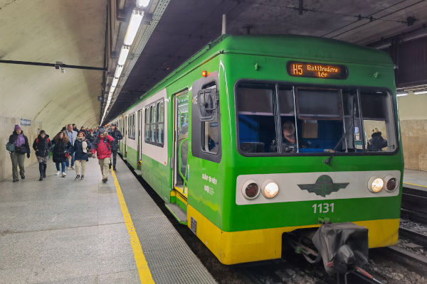 Budapest, Margit híd, HÉV állomás, bélyegkép