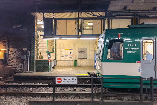 Budapest, Margit híd, HÉV állomás, bélyegkép