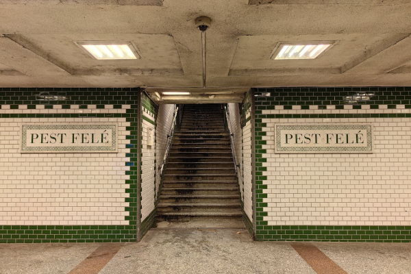 Budapest, Margit híd, HÉV állomás, bélyegkép