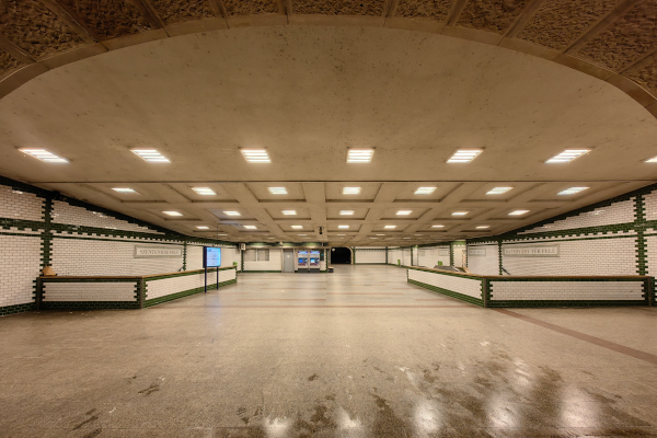 Budapest, Margit híd, HÉV állomás, bélyegkép