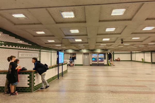 Budapest, Margit híd, HÉV állomás, bélyegkép