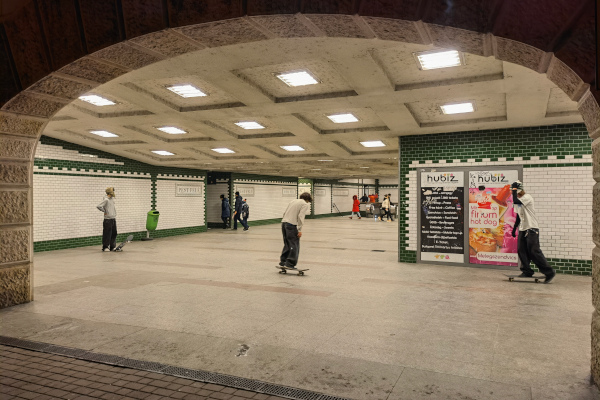 Budapest, Margit híd, HÉV állomás, bélyegkép