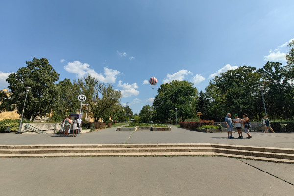 Budapest, M1 metró, Széchenyi fürdő, bélyegkép