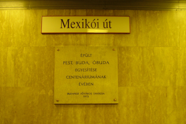 Budapest, M1 metró, Mexikói út, bélyegkép