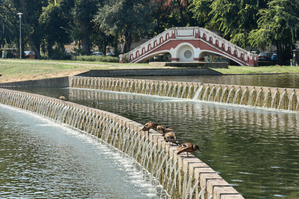 Budapest, M1 metró, Városligeti-tó, alagút, bélyegkép
