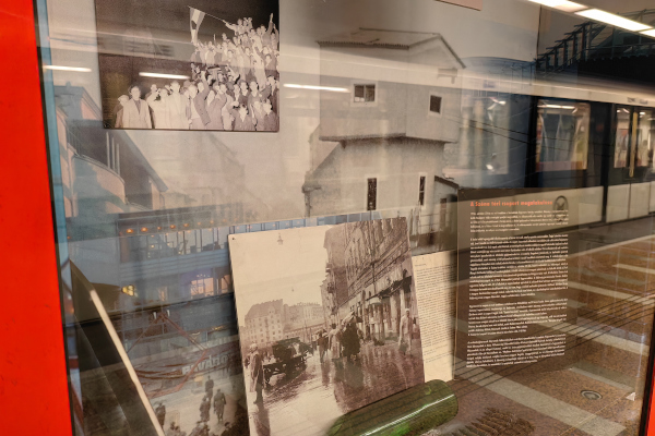 Budapest, M2 metró, Széll Kálmán tér, bélyegkép