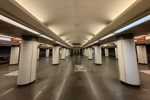 Budapest, M2 metró, Batthyány tér, bélyegkép
