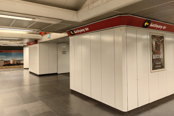 Budapest, M2 metró, Batthyány tér, bélyegkép