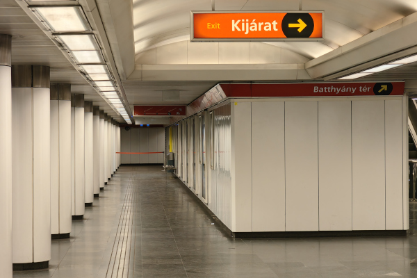 Budapest, M2 metró, Batthyány tér, bélyegkép