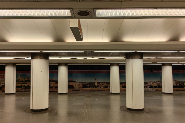 Budapest, M2 metró, Batthyány tér, bélyegkép