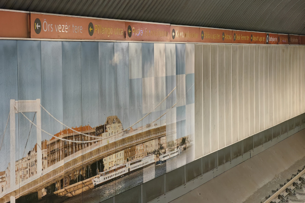 Budapest, M2 metró, Batthyány tér, bélyegkép