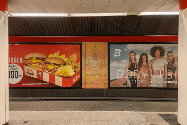 Budapest, M2 metró, Astoria, bélyegkép