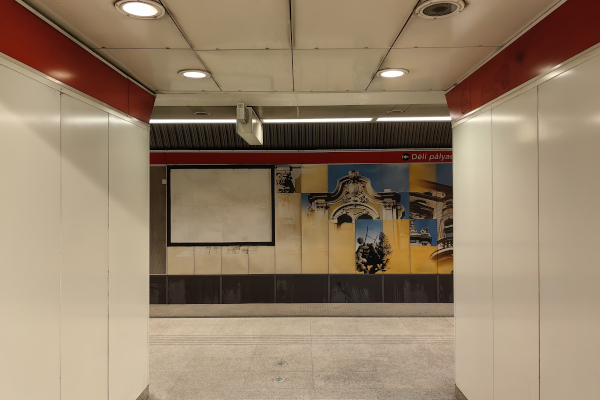 Budapest, M2 metró, Blaha Lujza tér, bélyegkép