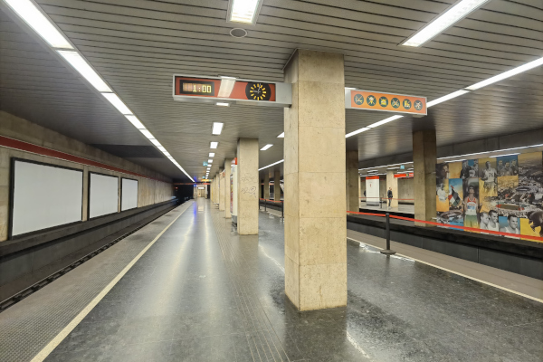 Budapest, M2 metró, Puskás Ferenc stadion, bélyegkép