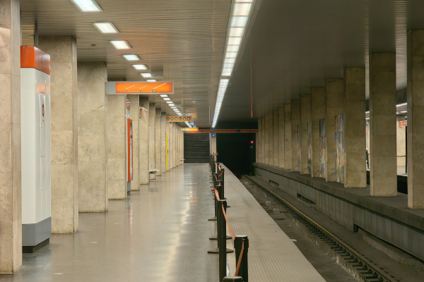 Budapest, M2 metró, Puskás Ferenc stadion, bélyegkép