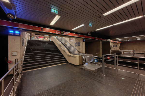 Budapest, M2 metró, Puskás Ferenc stadion, bélyegkép