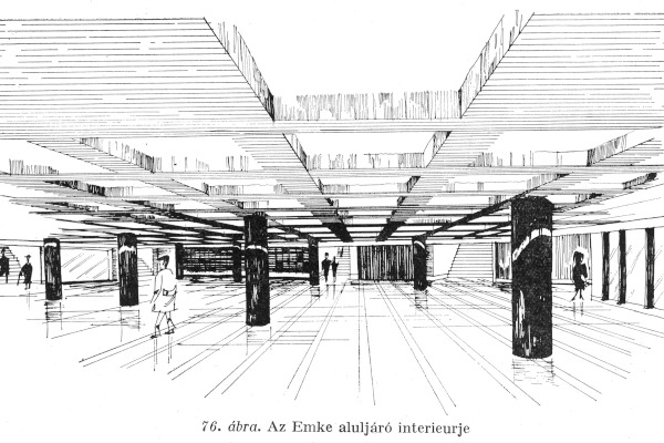 Budapest, M2 metró, Blaha Lujza tér, aluljáró, bélyegkép