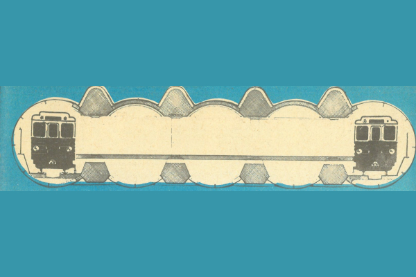 Budapest, M2 metró, ötalagutas állomás, bélyegkép