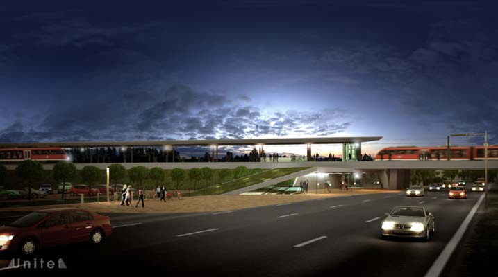 Budapest, M2 metró, H8, H9 HÉV összekötés, Törökőr, látványterv, bélyegkép