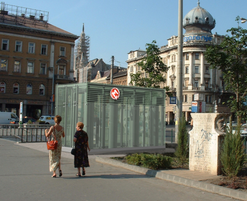 Budapest, M2 metró, Blaha Lujza tér, Auth Design látványterv, bélyegkép