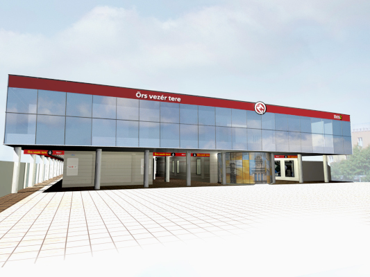 Budapest, M2 metró, Örs vezér tere, Auth Design látványterv, bélyegkép