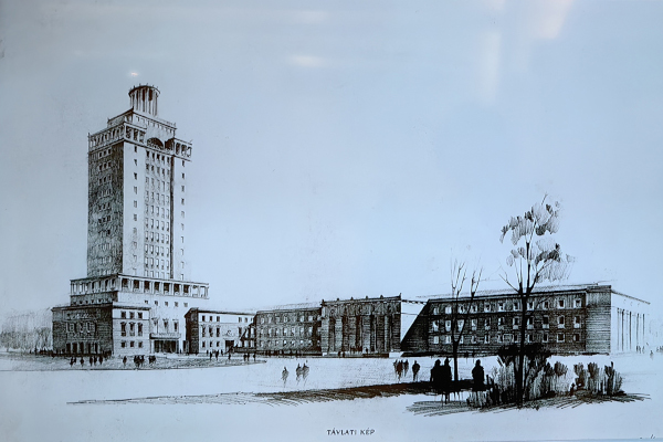 Budapest, M2 metró, Déli pályaudvar, Sosemvolt Budapest, látványterv, bélyegkép