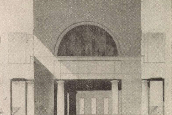 Budapest, M2 metró, Keleti pályaudvar, Magyar Építőművészet, látványterv, bélyegkép