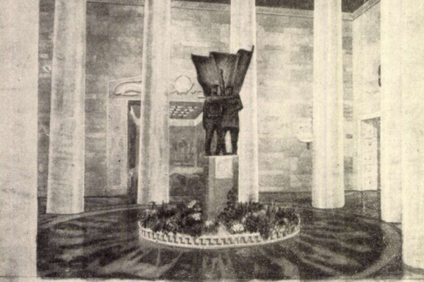 Budapest, M2 metró, Kossuth Lajos tér, Magyar Építőművészet, látványterv, bélyegkép