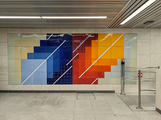 Budapest, M3 metró, Gyöngyösi utca, bélyegkép