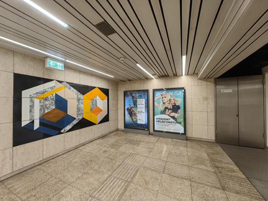 Budapest, M3 metró, Forgách utca, bélyegkép