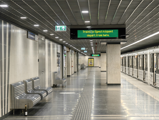 Budapest, M3 metró, Göncz Árpád városközpont, bélyegkép