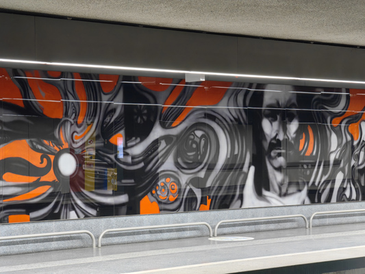 Budapest, M3 metró, Dózsa György út, bélyegkép