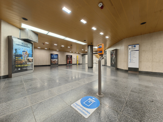 Budapest, M3 metró, Dózsa György út, bélyegkép