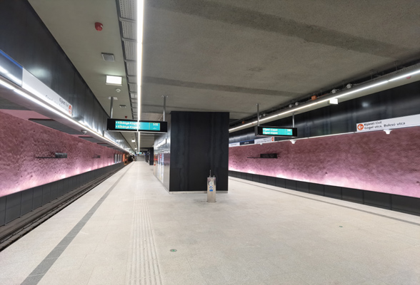 Budapest, M3 metró, Lehel tér, bélyegkép