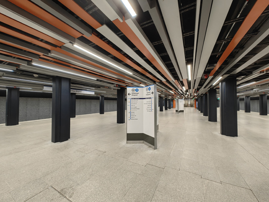 Budapest, M3 metró, Nyugati pályaudvar, bélyegkép