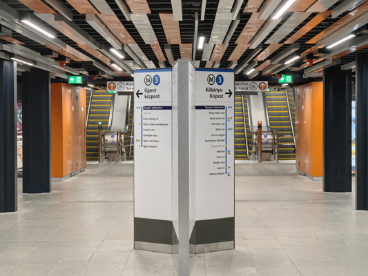 Budapest, M3 metró, Nyugati pályaudvar, bélyegkép