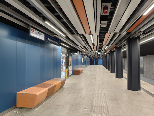 Budapest, M3 metró, Nyugati pályaudvar, bélyegkép