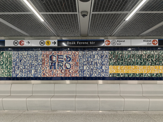 Budapest, M3 metró, Deák Ferenc tér, bélyegkép