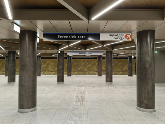 Budapest, M3 metró, Ferenciek tere, bélyegkép