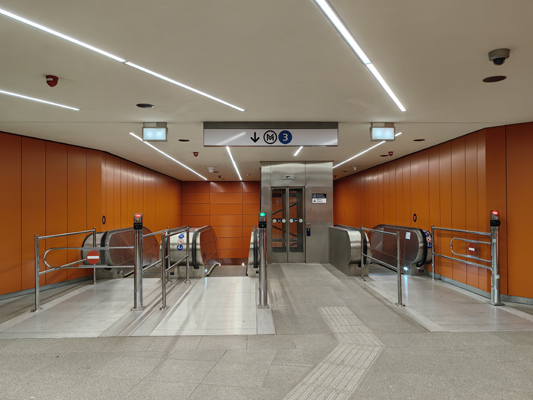 Budapest, M3 metró, Ferenciek tere, bélyegkép