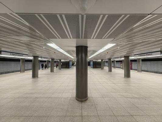 Budapest, M3 metró, Kálvin tér, bélyegkép