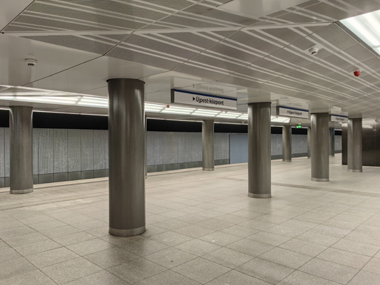 Budapest, M3 metró, Kálvin tér, bélyegkép