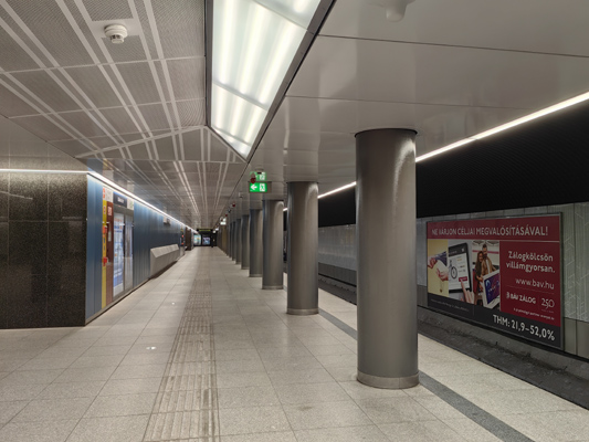 Budapest, M3 metró, Kálvin tér, bélyegkép