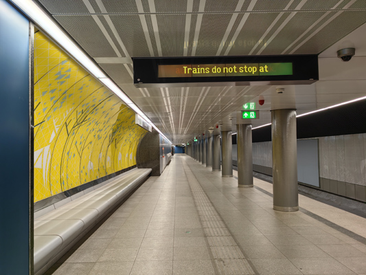 Budapest, M3 metró, Kálvin tér, bélyegkép