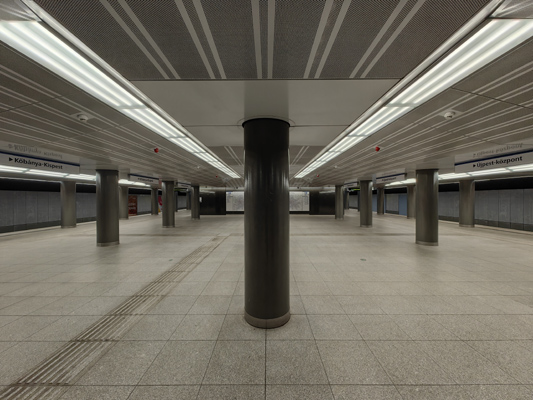 Budapest, M3 metró, Kálvin tér, bélyegkép